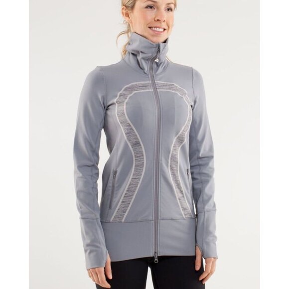 Lululemon Y2K In Stride Jacket Fossil / Wee Are From Space Coal Fossil 8 - Picture 1 of 5